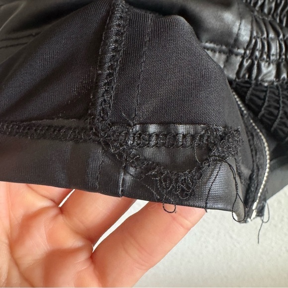 Y2k Wildcat Womens Medium Faux Leather Tank Top Whimisgoth Grunge Lace Y2K - Picture 6 of 9